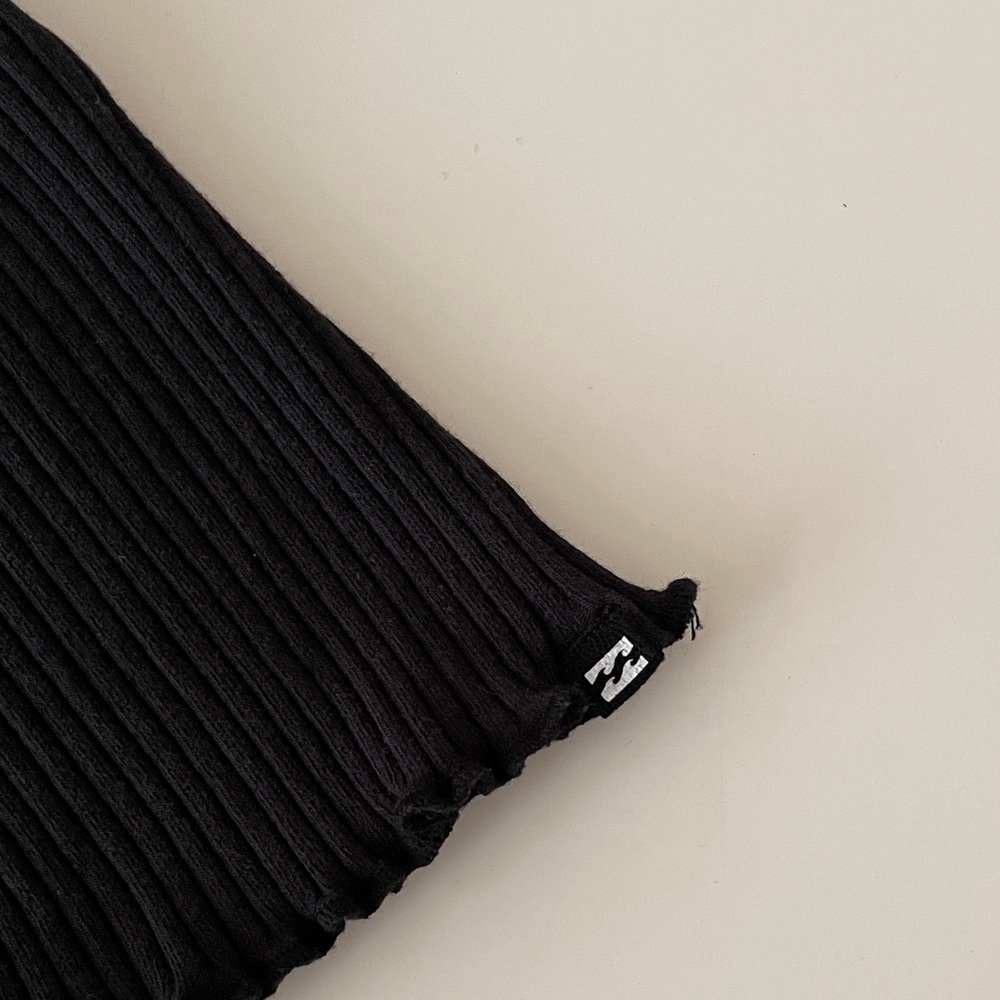 Billabong Ribbed Tank Top Crip Rib Tee Black - Picture 9 of 14